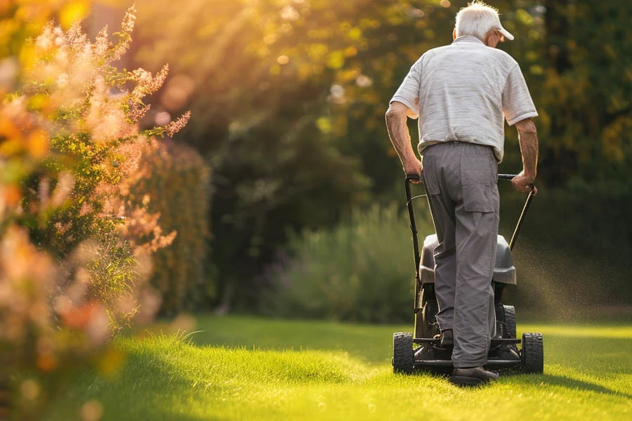 cordless self propelled lawn mower