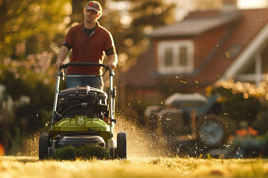 cordless self propelled lawn mower