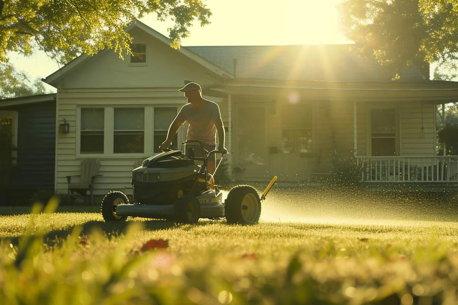 cordless self propelled lawn mower