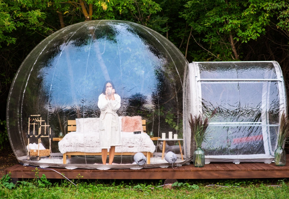 inflatable lawn tent clear bubble